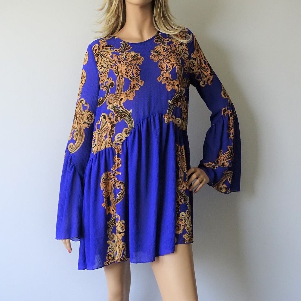Free People Printed Symphony Slip NWT
